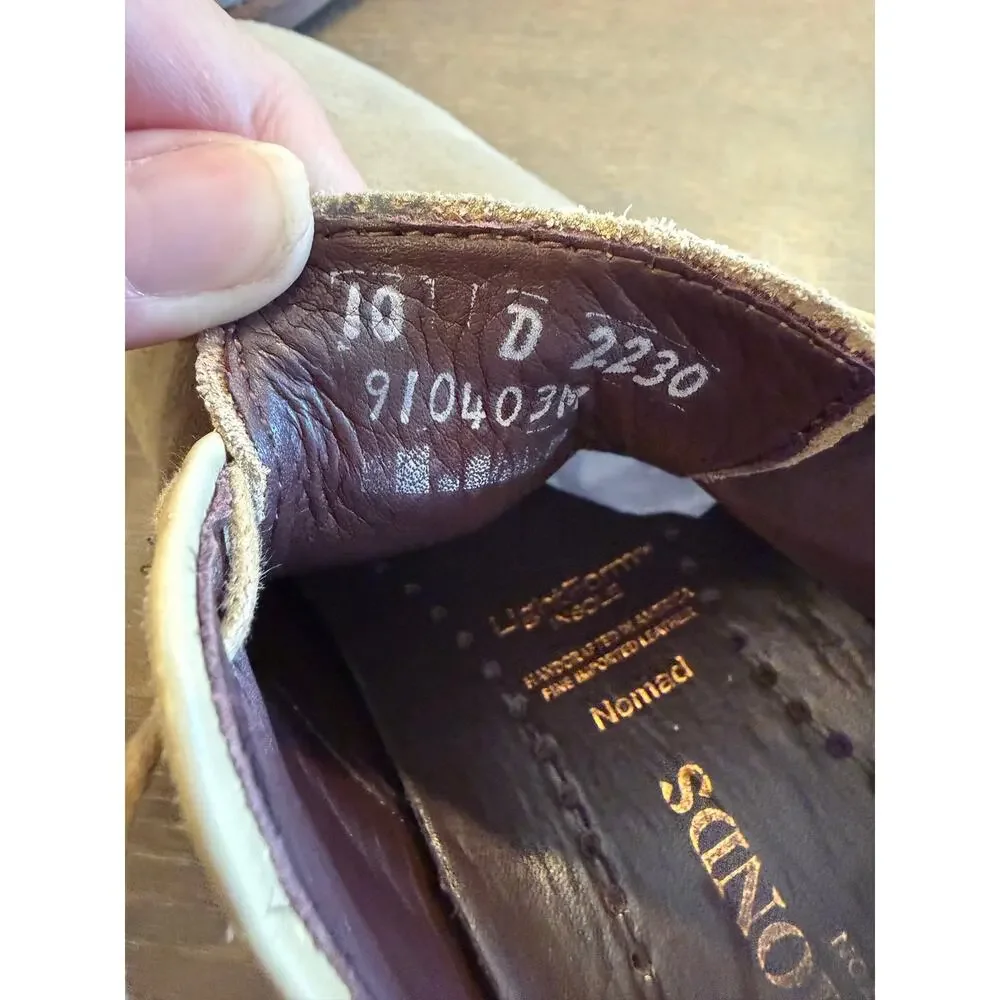 ALLEN EDMONDS Nomad Boone Suede Leather Derby Lace Up Shoes Men 10 D